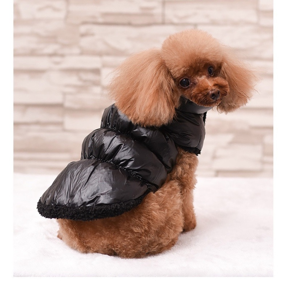 Black XXL Dog Jacket | Warm Winter Coat | Adjustable Pet Vest | New